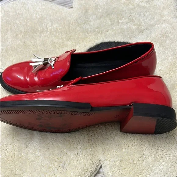 GEROTTI Red Italian Loafers, Tassels, Slip-ons, Size 9 (EU 40) - Picture 3 of 9